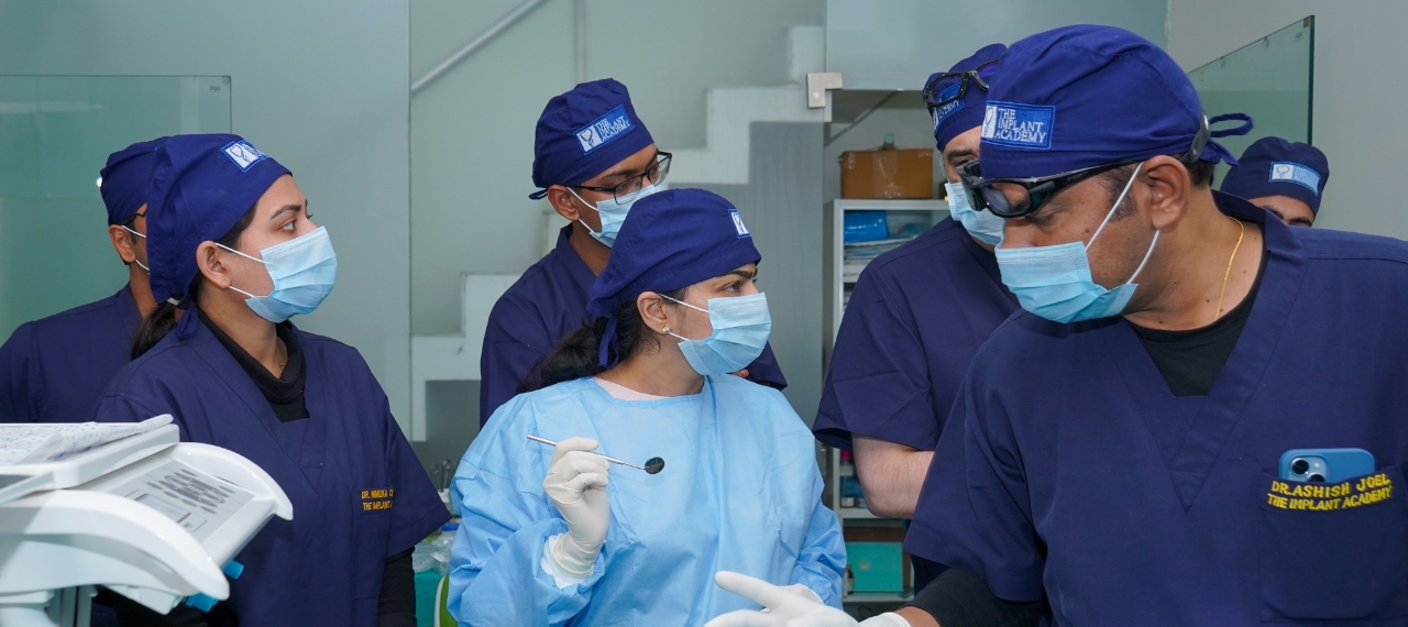 Group engagement during implantology training at The Implant Academy